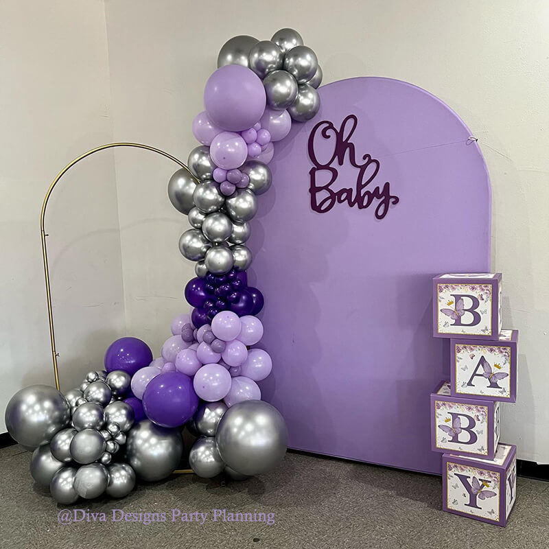 5X7ft Chiara Arched Backdrop Custom Arched Wall Backdrop Cover for Party Decoration-ubackdrop