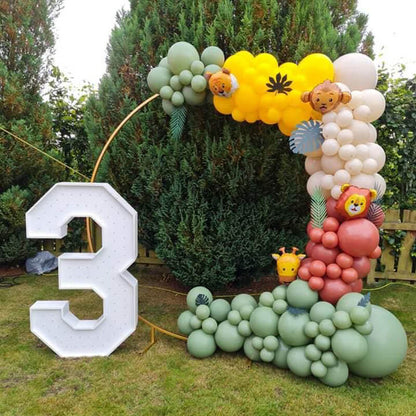 6.5 Ft Round Aluminum Wedding Arch Photo Booth Backdrop Stand-ubackdrop