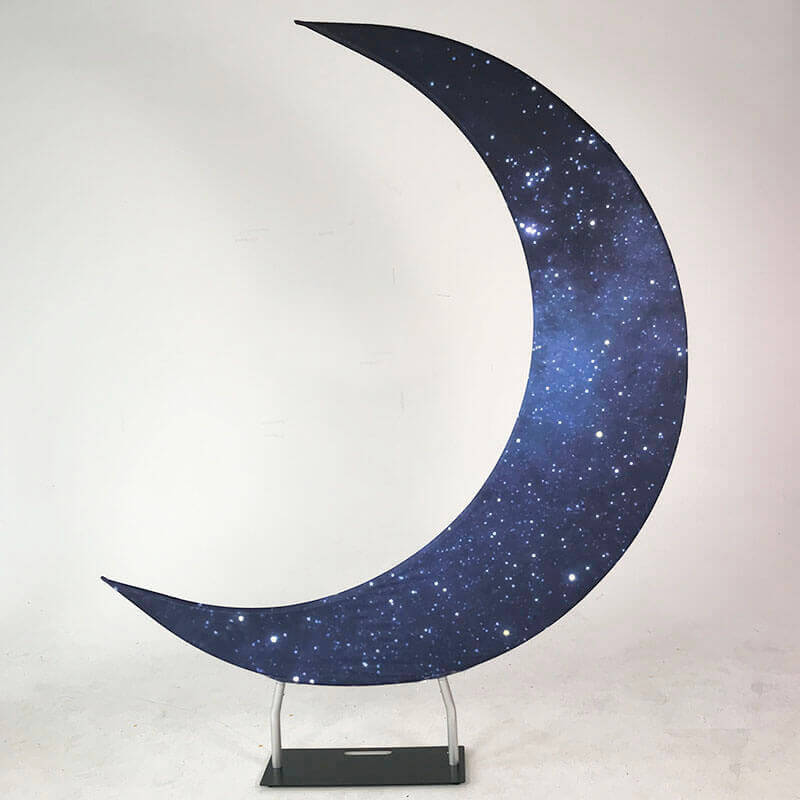 6.5ft Portable Crescent Moon Shape Stand for Baby Showers & Birthday & Wedding Events-ubackdrop