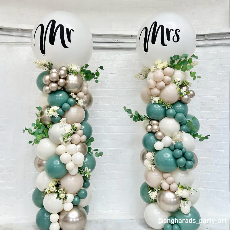 8x7.5ft Sturdy Portable Balloon Stand for Baby Showers & Birthdays & Wedding Events-ubackdrop
