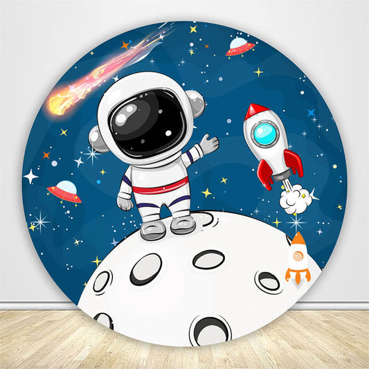 Astronaut Birthday Backdrop-ubackdrop