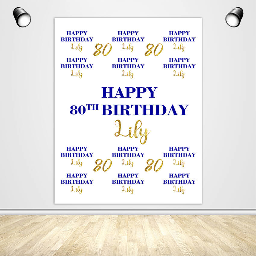 Step and Repeat Birthday Backdrop - Designed, Printed & Shipped-ubackdrop