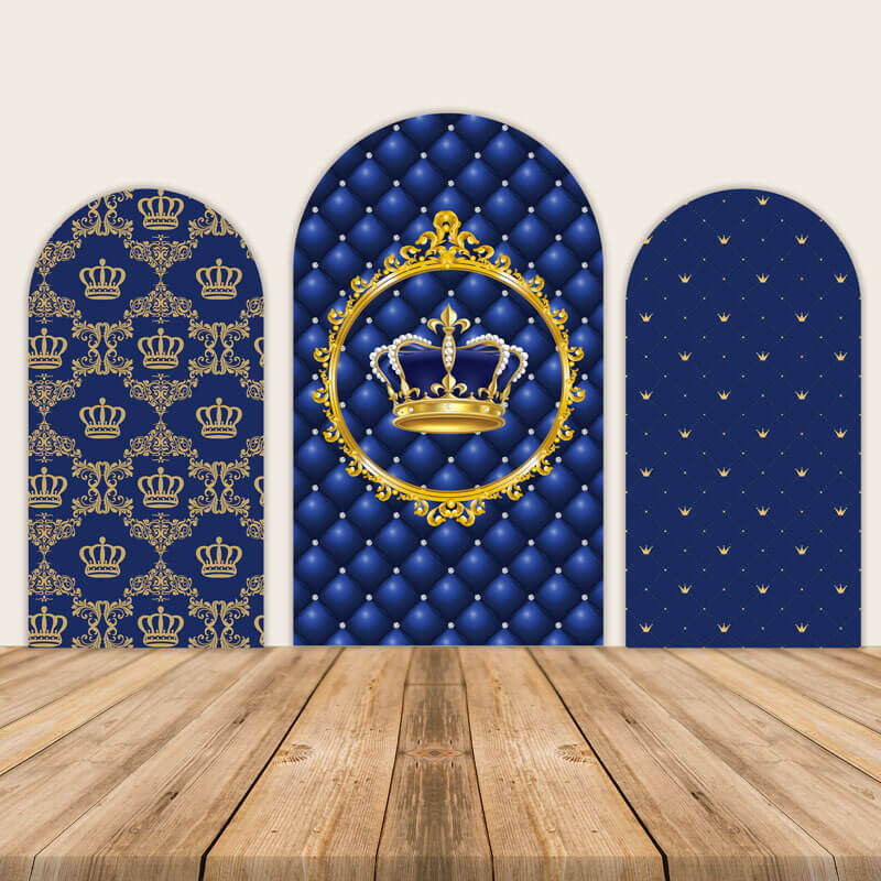 Royal Blue Prince Arched Wall Cover-ubackdrop