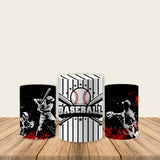 Baseball Party Printed Fabric Pedestal Cover