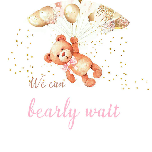 Bear Theme Round Backdrop | Baby Shower Decoration-ubackdrop