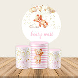 Bear Theme Round Backdrop | Baby Shower Decoration