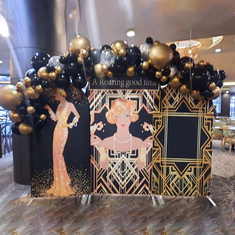 Roaring 30S Birthday Party Decoration Chiara Backdrop-ubackdrop