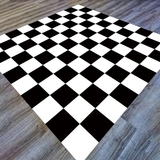 Black and White Dance Floor Sticker-ubackdrop