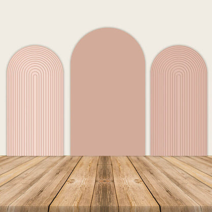 Blush Pink Chiara Arched Wall Covers-ubackdrop