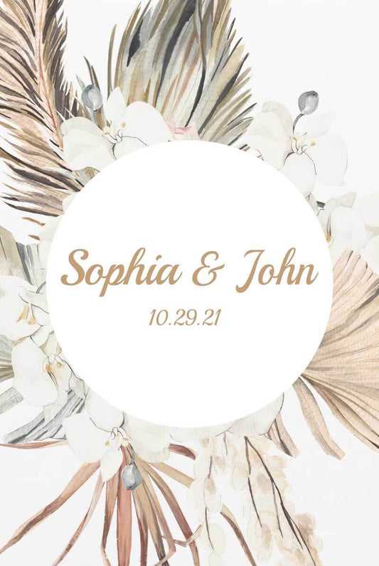 Boho Baby Shower Backdrop-ubackdrop