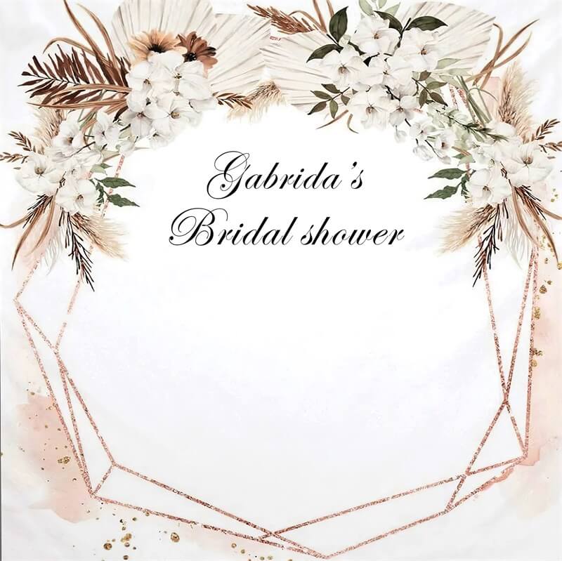 Boho Bridal & Wedding Shower Backdrop-ubackdrop