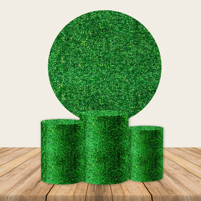 Boxwood Round Backdrop | Birthday Party Decoration-ubackdrop