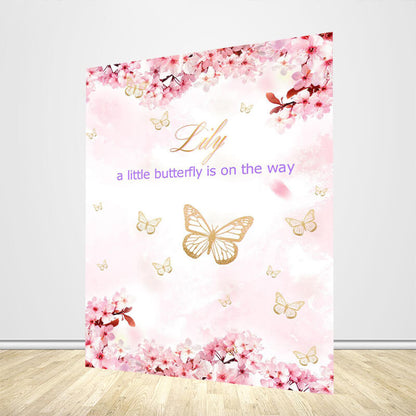 Butterfly Baby Shower Backdrop - Designed, Printed & Shipped-ubackdrop
