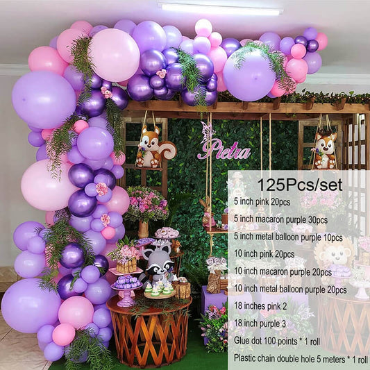 Butterfly Theme Birthday Balloon Garland Arch Kit-ubackdrop