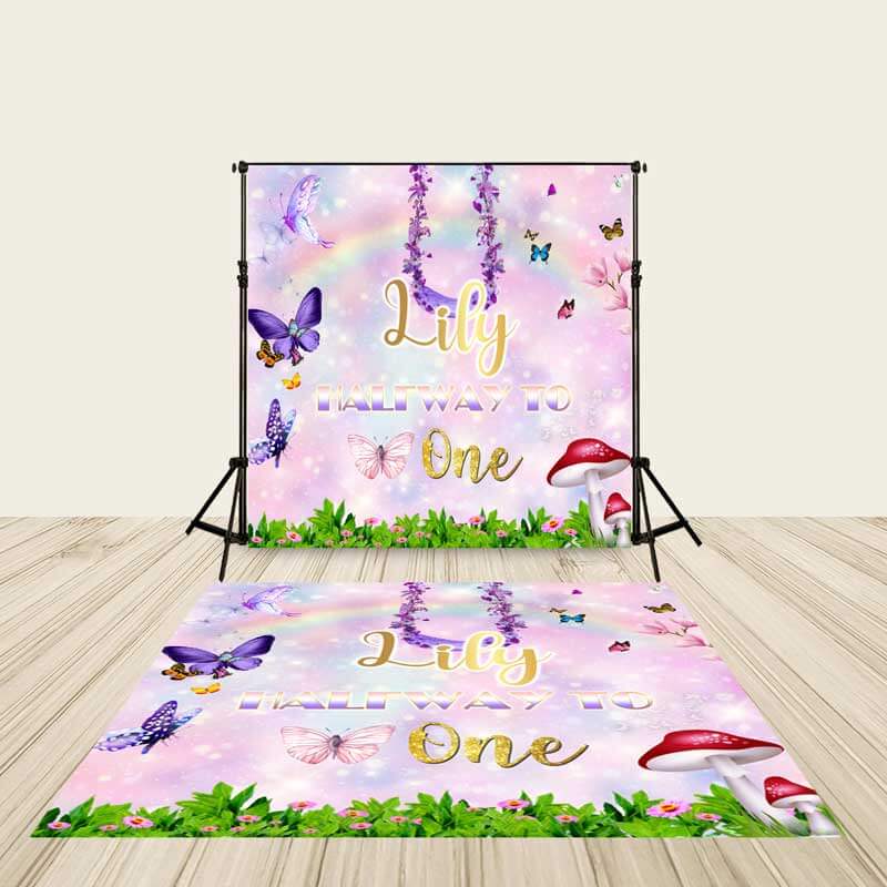 Butterfly Theme Floor Decals | Personalized & FREE SHIPPING-ubackdrop