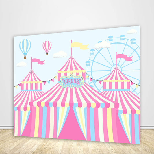 Carnival Backdrop Circus Party Photography Backdrop-ubackdrop