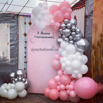 4x7ft Chiara Arched Backdrop Frame Custom Arched Wall Backdrop Cover for Party Decoration-ubackdrop