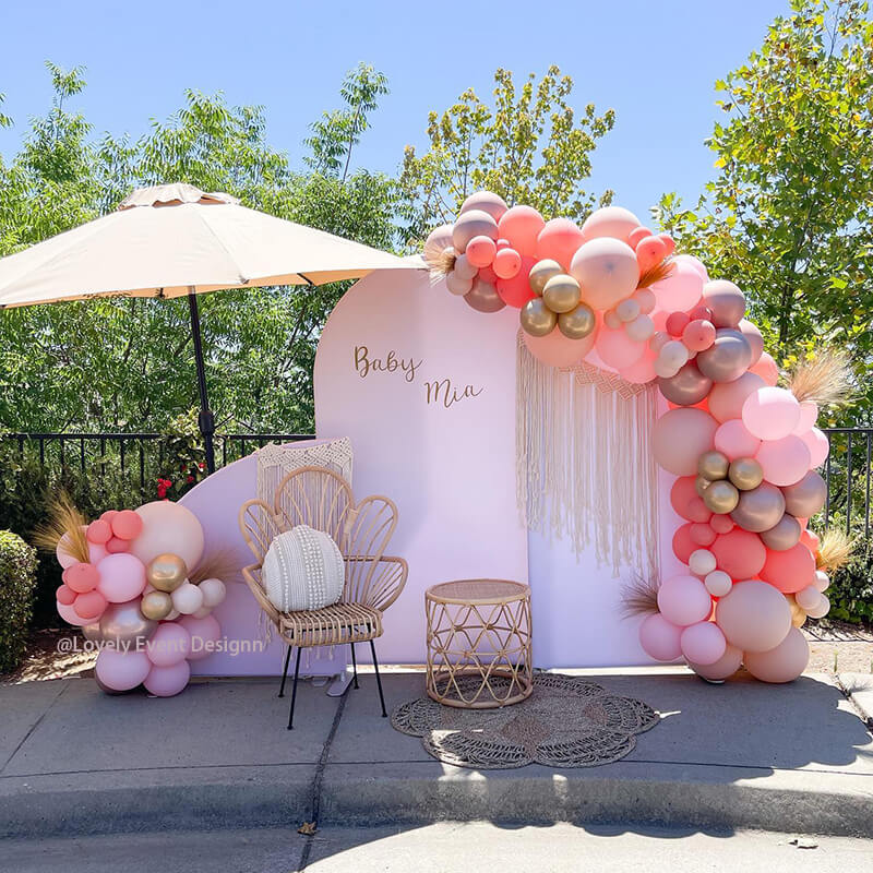 Chiara Arched Backdrop Wall Set, Birthday&Baby Shower&Wedding Party Decoration-ubackdrop