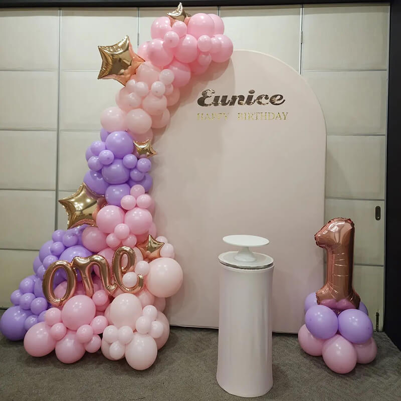 5X7ft Chiara Arched Backdrop Custom Arched Wall Backdrop Cover for Party Decoration-ubackdrop