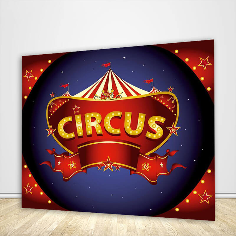 Circus Backdrop Carnival Birthday Themed Photo Backdrop-ubackdrop