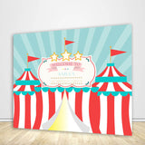 Circus Backdrop,Carnival Baby Shower Backdrop, First Birthday Backdrops