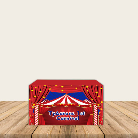 Circus Birthday Tablecloth Custom Made Table Cover-ubackdrop