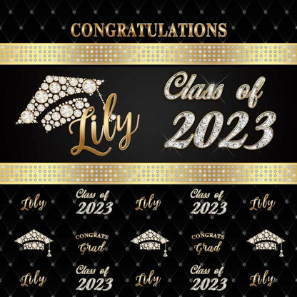 Class of 2023 Graduation Backdrop-ubackdrop
