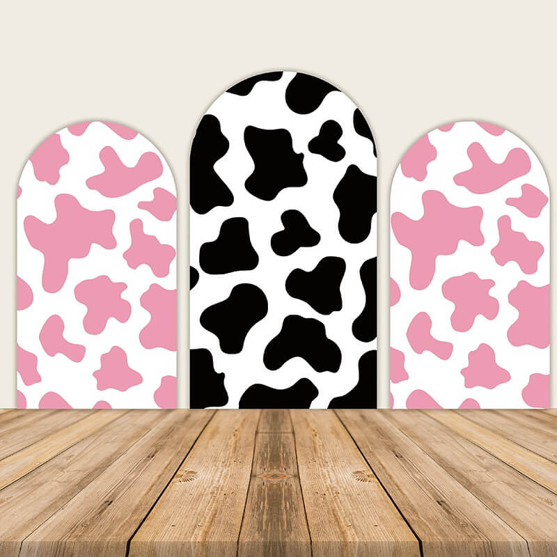 Cow Pattern Arch Wall Covers Birthday Party Decoration-ubackdrop