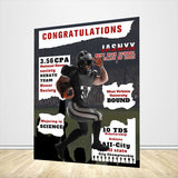 Custom High School Graduation Backdrop - Designed, Printed & Shipped