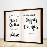 Custom Wedding Storybook Backdrop - Designed, Printed & Shipped