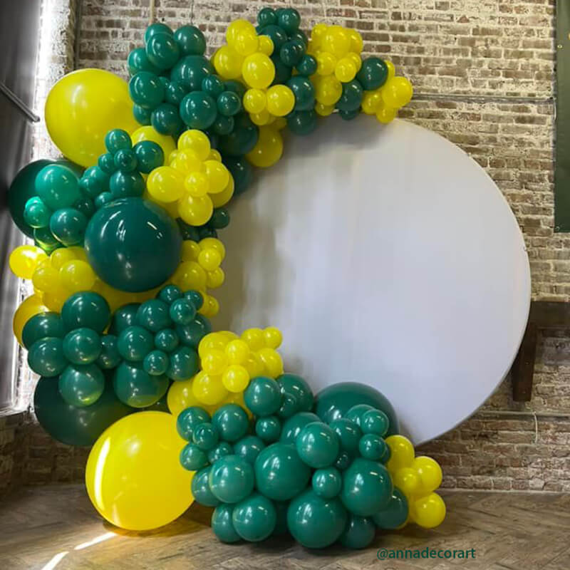 Custom White Round Fabric Backdrop Pure Color-ubackdrop