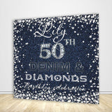 Denim Diamonds Birthday Party Backdrop