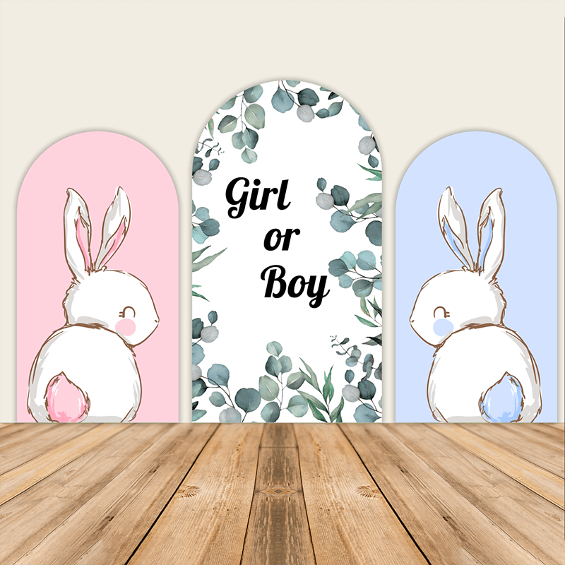 Easter Arch Baby Shower Backdrop-ubackdrop