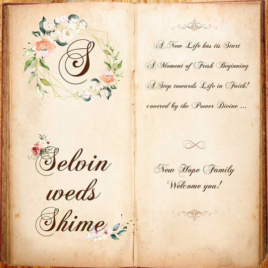 Fairytale Wedding Book Backdrop-ubackdrop