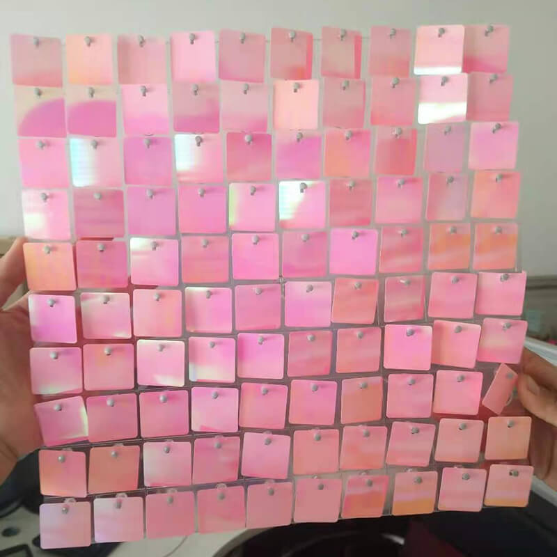 Gradient Pink Shimmer Wall Panels – Easy Setup Wedding/Event/Theme Party Decorations-ubackdrop