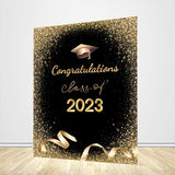 Graduation Backdrop Gold Graduation Party Backdrop
