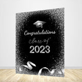 Graduation Backdrop Silver Graduation Party Backdrop
