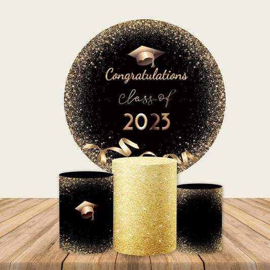 Graduation Party Round Backdrop-ubackdrop