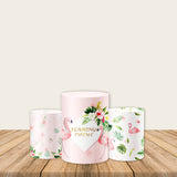 Flamingo Floral Utility Pedestal Covers Plinth Cover Printed Fabric Pedestal Cover