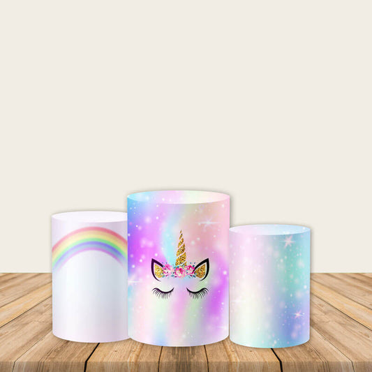 Unicorn Utility Pedestal Covers Plinth Cover Printed Fabric Pedestal Cover-ubackdrop