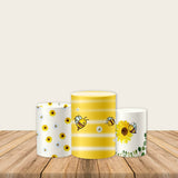 Bumble Bee Pedestal Covers Plinth Cover Printed Fabric Pedestal Cover