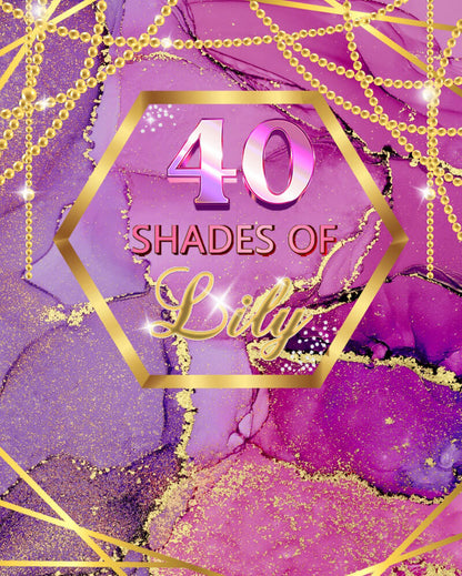 Happy 30th Birthday Backdrop Pink Shades-ubackdrop