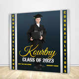 High School Graduation Party Decoration Backdrop Idea