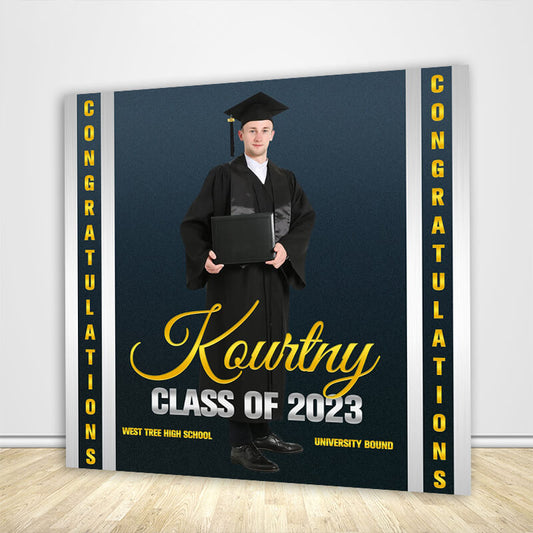 High School Graduation Party Decoration Backdrop Idea-ubackdrop