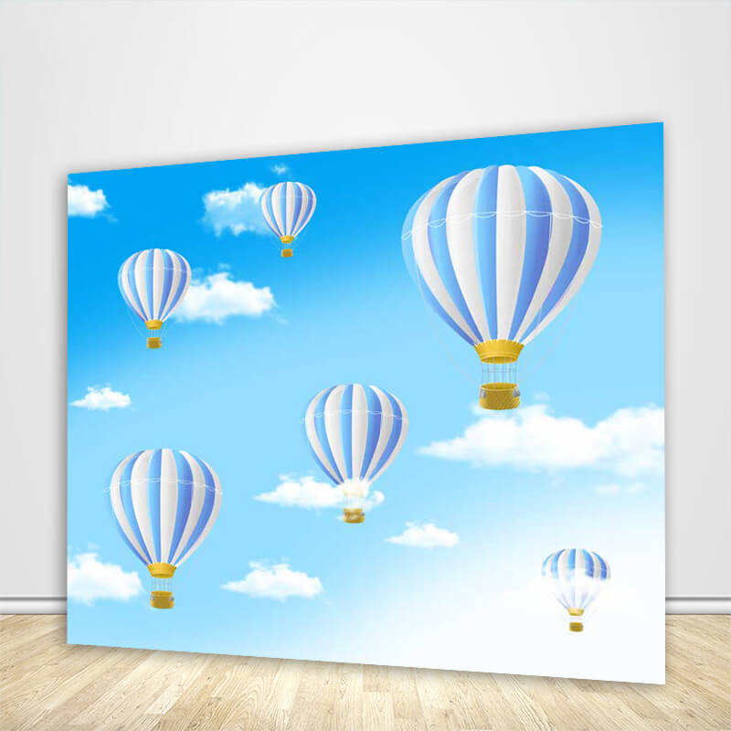 Hot Air Balloon Theme Baby Shower Backdrop-ubackdrop