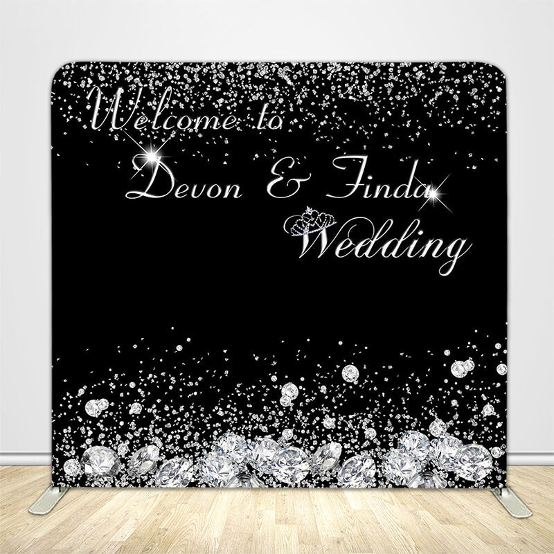 Indoor Wedding Tension Fabric Backdrop-ubackdrop