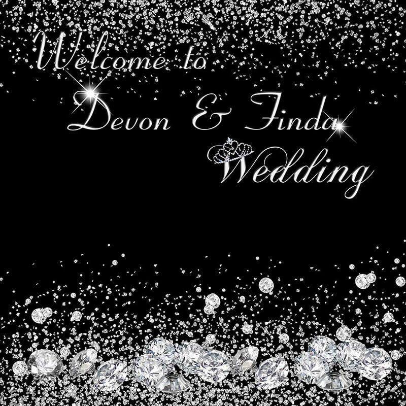 Indoor Wedding Tension Fabric Backdrop-ubackdrop