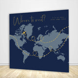 Let The Adventure Begin Wedding Backdrop