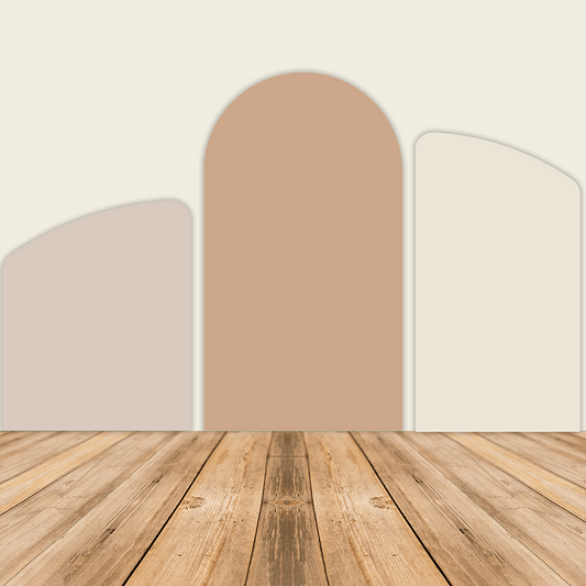 Light Nude Chiara Backdrop Arched Wall Covers ONLY-ubackdrop
