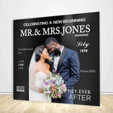 Magazine Cover Wedding Backdrop